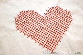 Valentine Pillow cover heart embroidery large scale pink red pillow heart (6)