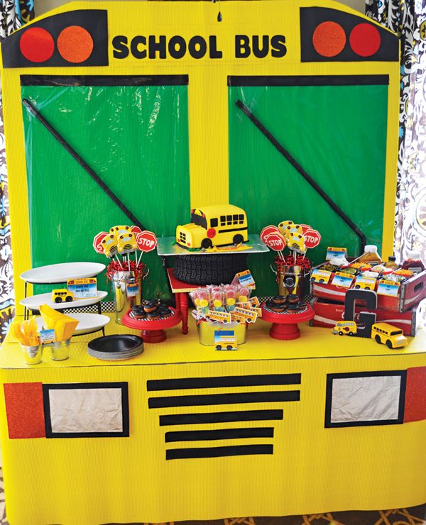 end of year theme school bus party