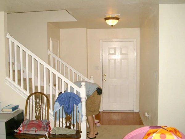 Stair Makeover removing carpet from stairs