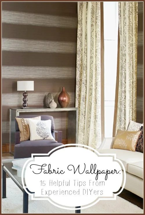 Fabric wallpaper is a great way to decorate the walls in your home! If you want to try using fabric as wallpaper, here are 15 tips for Handmade fabric wallpaper! Fabric Wallpaper 1
