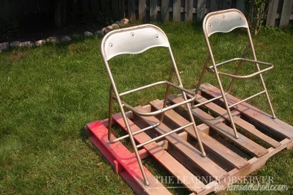 FOLDING CHAIR MAKEOVER for Bekob.com