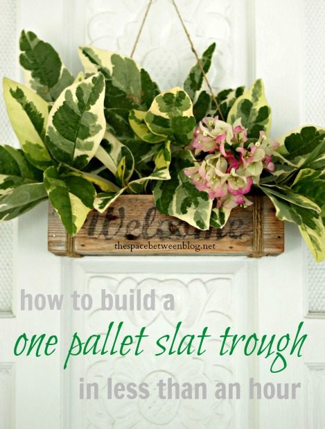 pallet slat trough