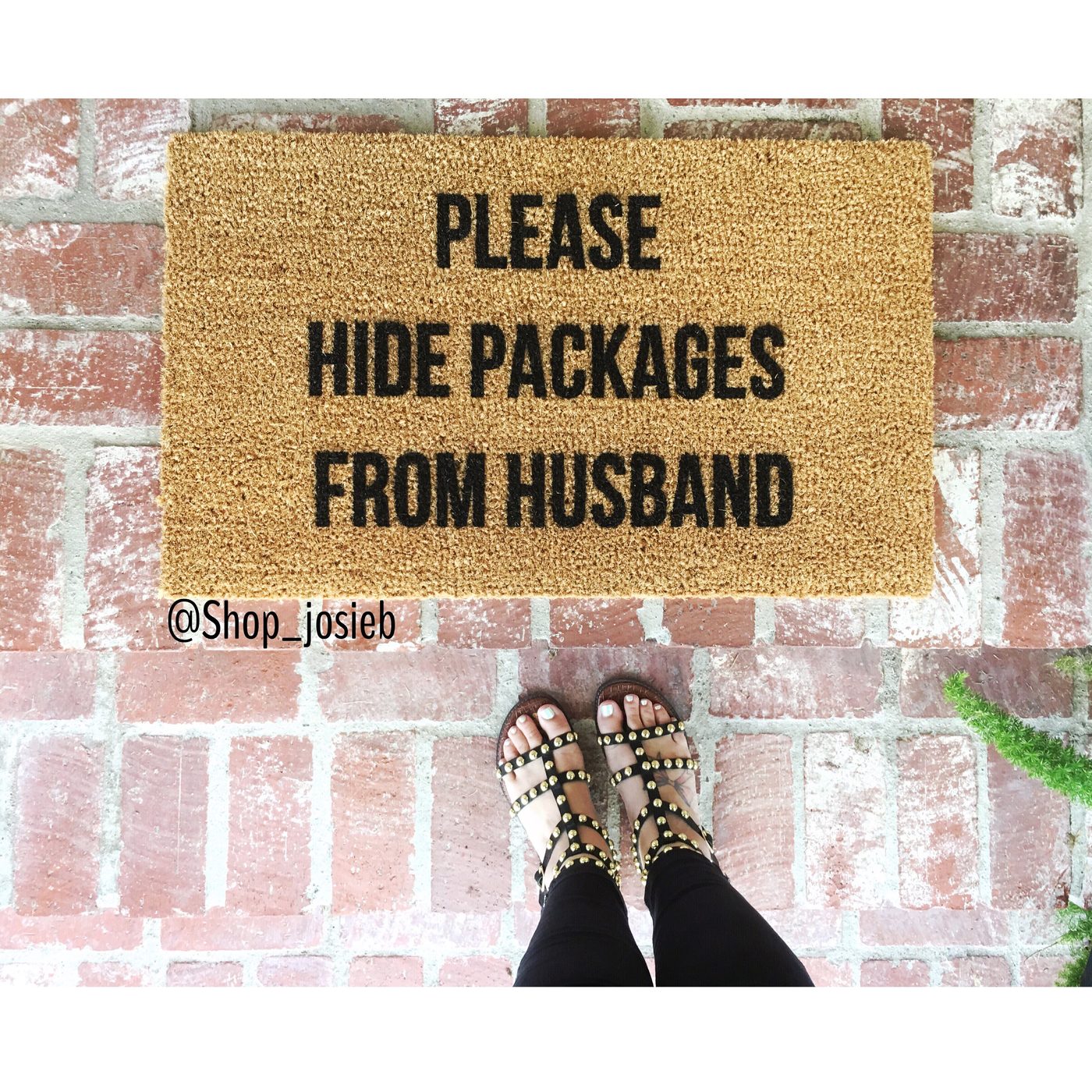 Please Hide Packages From Husband Door Mat