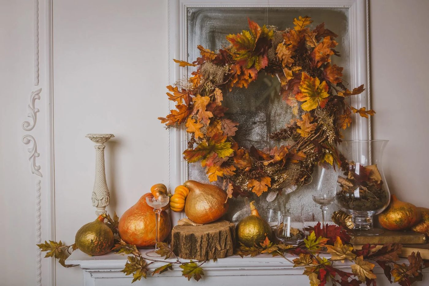 Thanksgiving Mantel