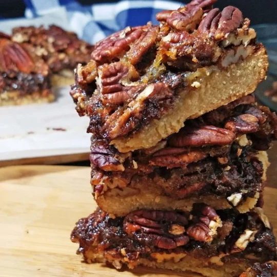 Dark Chocolate Pecan Pie Bars