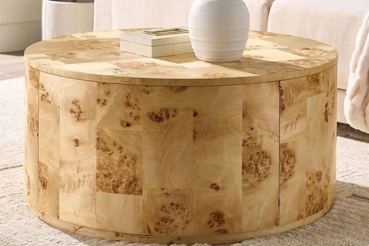 Burlwood Coffee Table