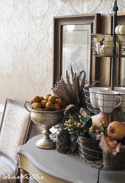 feathers for autumn decorating