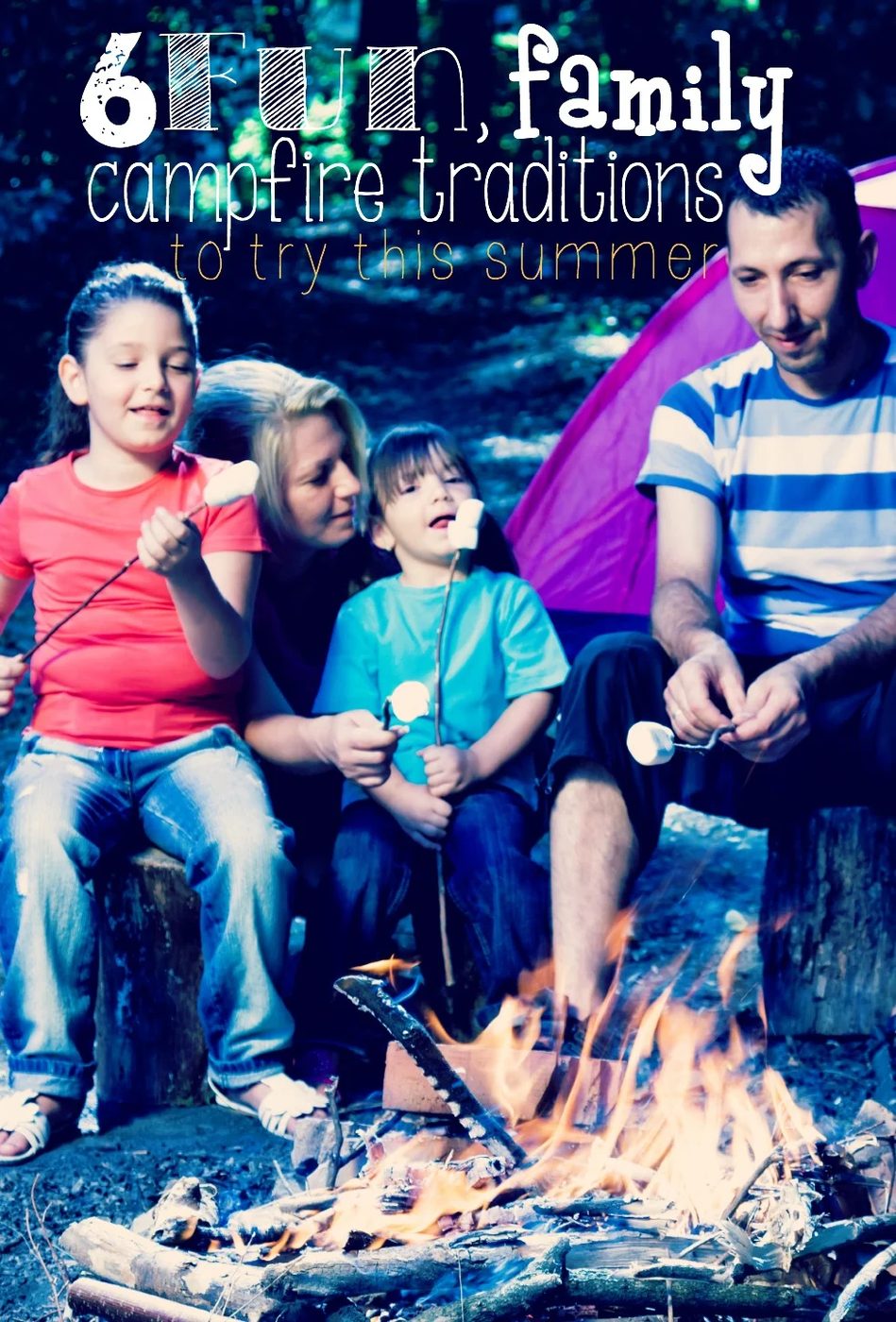 If you love a crackling summer campfire, you'll love these options for creating campfire traditions and lasting memories with your family! 6 Fun Family Campfire Traditions - @Tipsa