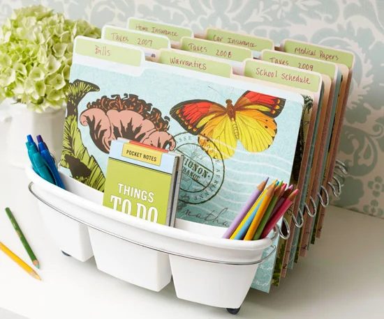 command center from a dish drainer, Better Homes and Gardens