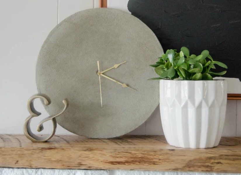 direct Handmade Concrete Clock walkthrough (with less mess!)
