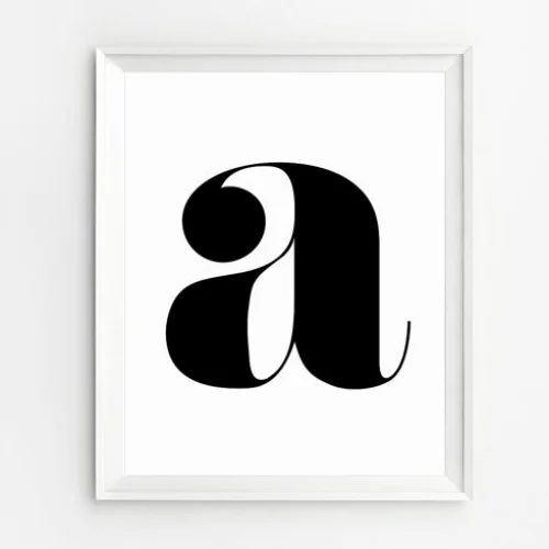 Farmhouse Homework Station 07 Typography Letter Art