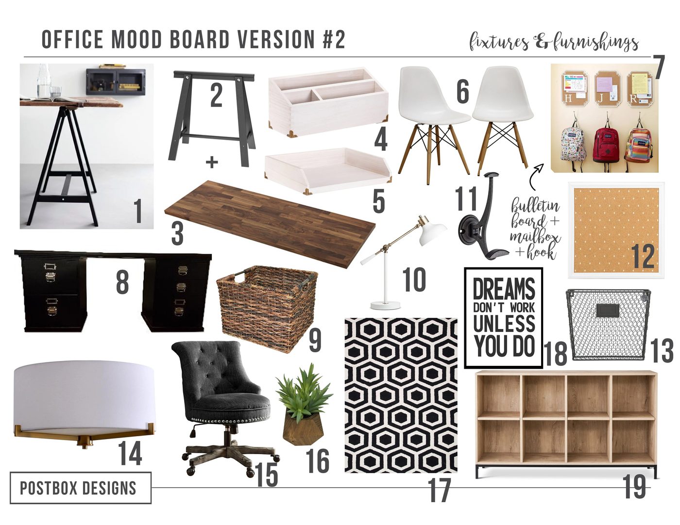 Create a Homework Station and Command Center by Postbox Designs