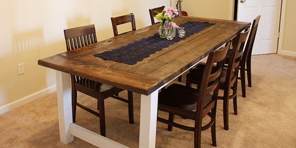 striking Farmhouse Dining Table