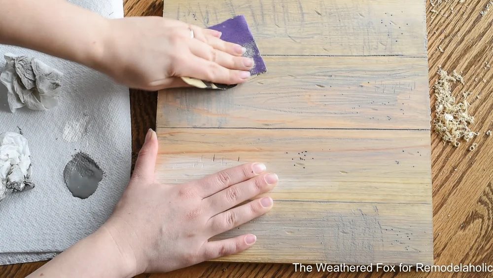walkthrough On How To Make New Wood Look Old. How To Create Farmhouse Style Wall Baskets With Dollar Store Items. Get This walkthrough From The Weathered Fox On Bekob!