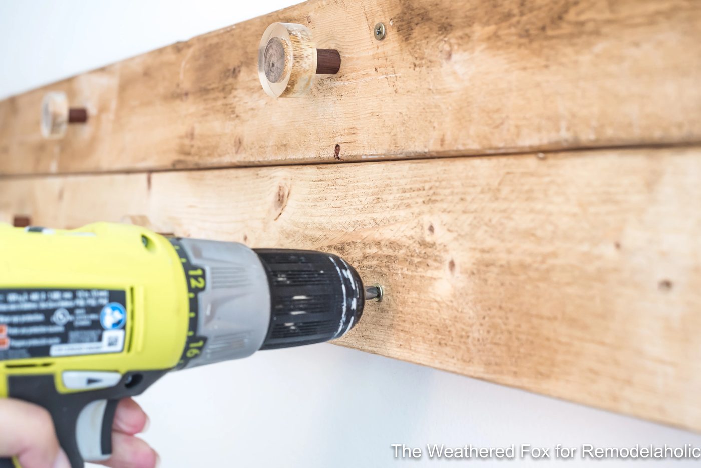The Weathered Fox Farmhouse Wall Rack Attaching to wall