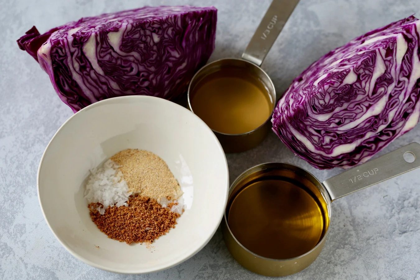 Fast & straightforward Red Cabbage Coleslaw Ingredients