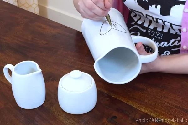 Valentines Day Decor walkthrough For Faux Bois Pitcher From Bekob