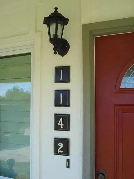 house number plaques