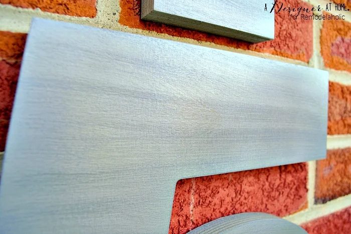 faux brushed nickel finish on wood technique
