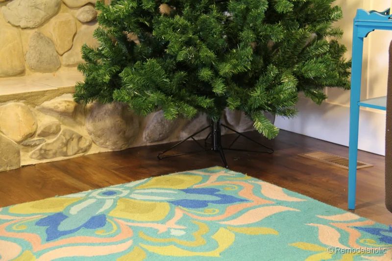 No sew faux fur tree skirt