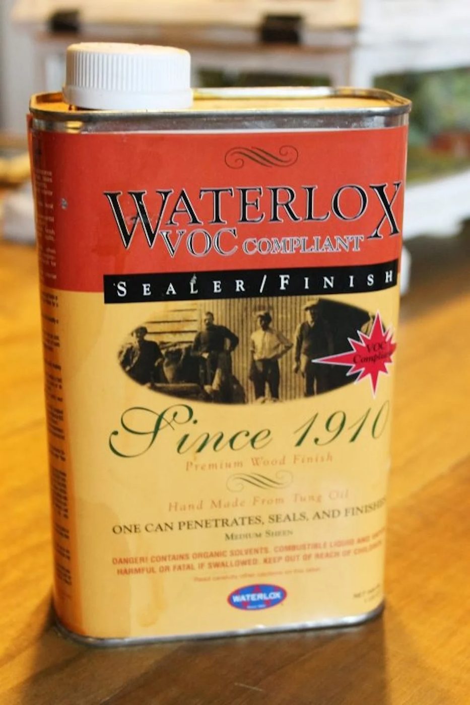 Waterlox To Seal Faux Reclaimed Wood Countertop The Ragged Wren On Bekob 533x800