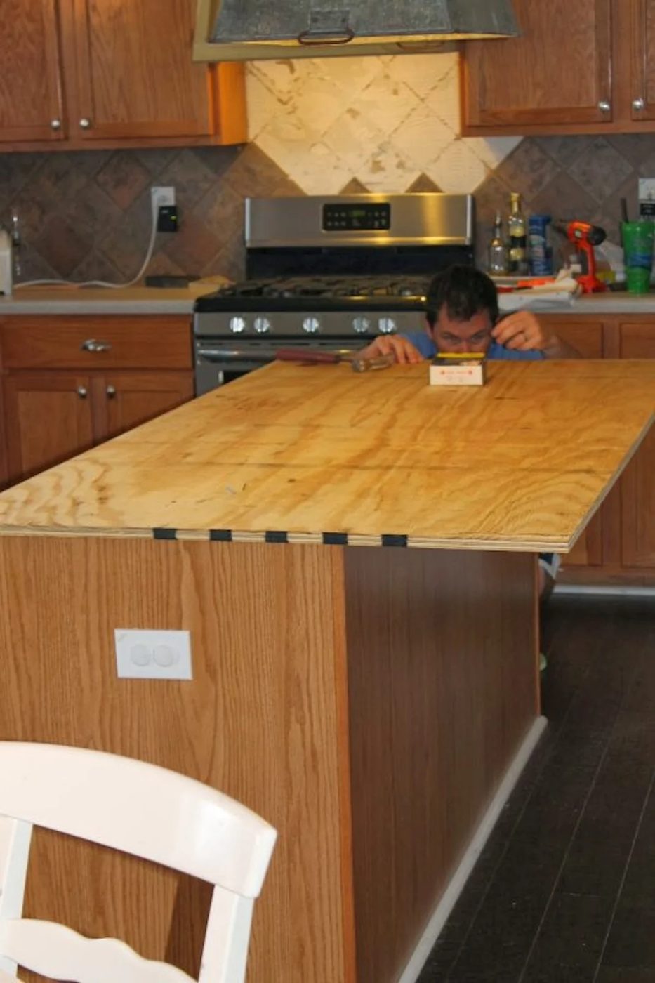 Install New Plywood Base For Faux Reclaimed Wood Countertops The Ragged Wren On Bekob 533x800