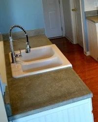 handmade concrete countertops