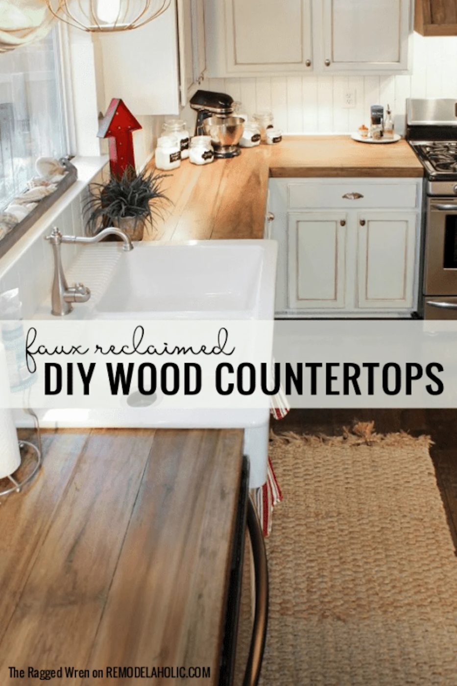 modest-cost Friendly Diy Wooden Kitchen Countertops By The Ragged Wren Featured On @Bekob 533x800