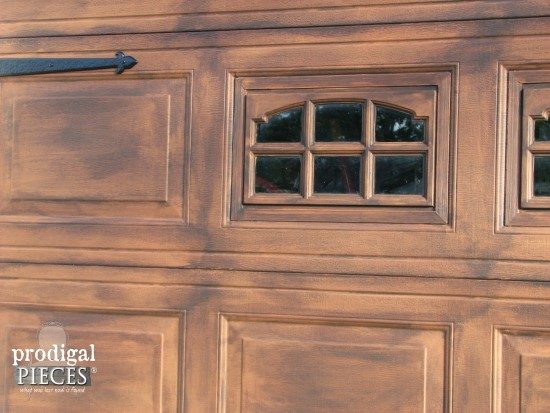 Handmade Faux Wood Garage Door walkthrough by Prodigal Pieces via Bekob