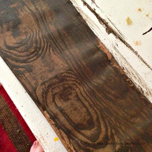 Faux Wood Flooring Planks, Handmade Paper Bag Floor From Brown Paper, Freckle Face Girl For Bekob