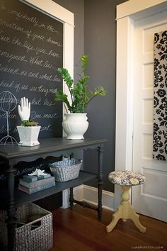 Wallcolor is Peppercorn Sherwin Williams. Lia Griffith