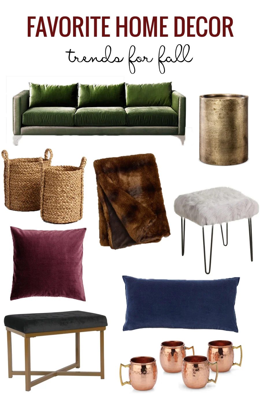 go-to Home Decor Fall Trends featured on Bekob.com