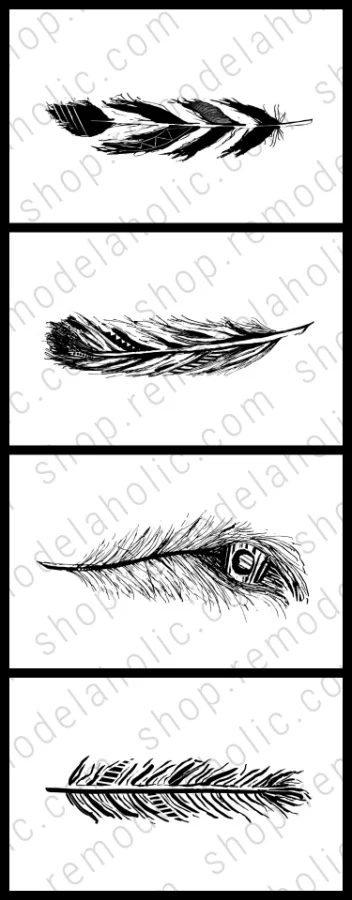 Feather Printable Art Set Vertical, Bekob