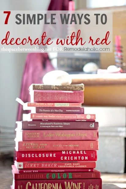 7 direct ways to decorate with red from thespacebetweenblog.net on Bekob.com