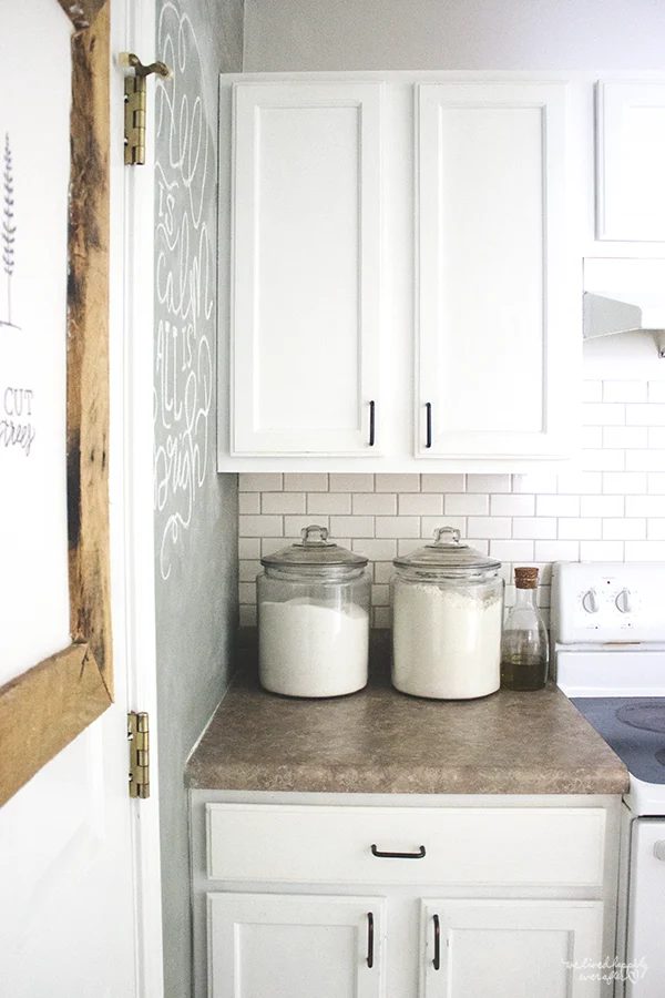 3 Canisters In White Kitchen, By We Lived Happily Ever After Featured On @Bekob
