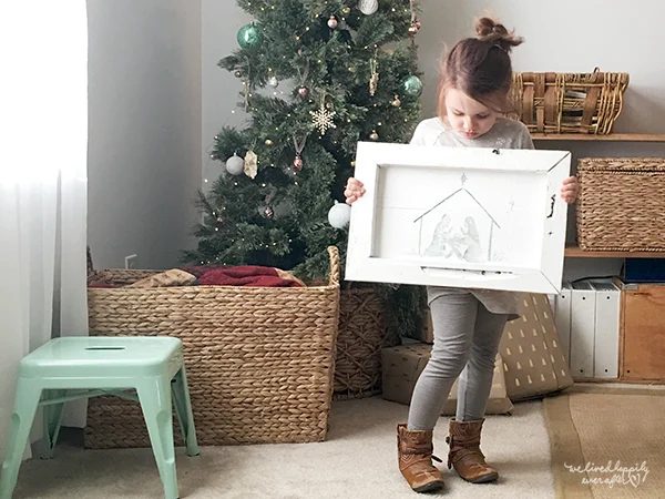 34 Reclaimed Wood Nativity Sign, Kid Friendly!, By We Lived Happily Ever After Featured On @Bekob
