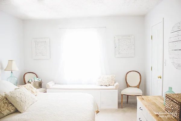 15 Rustic White Master Bedroom, By We Lived Happily Ever After Featured On @Bekob