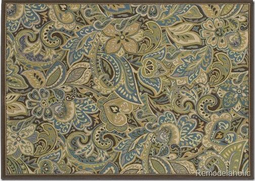 shaw indea rug in teal