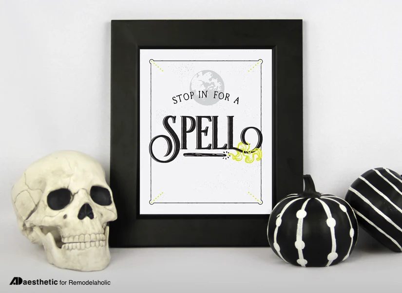Magic Halloween Ready-to-print: Stop in for a Spell