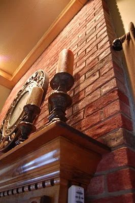 stained brick fireplace update, featured on Bekob
