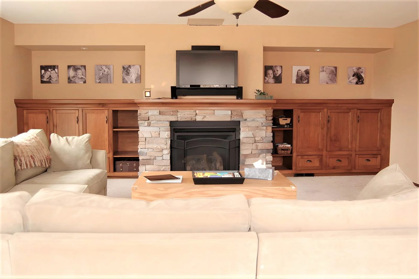 Handmade Firepalce With Built Ins 041755