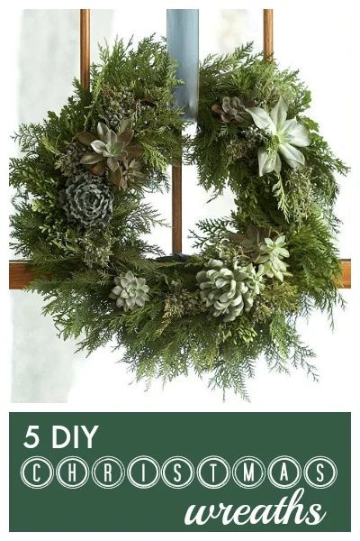 Put your own special touch on a Christmas Wreath this year. look at these 5 creative Christmas wreaths you can make yourself via tipsaholic.com #wreaths #christmas #handmade