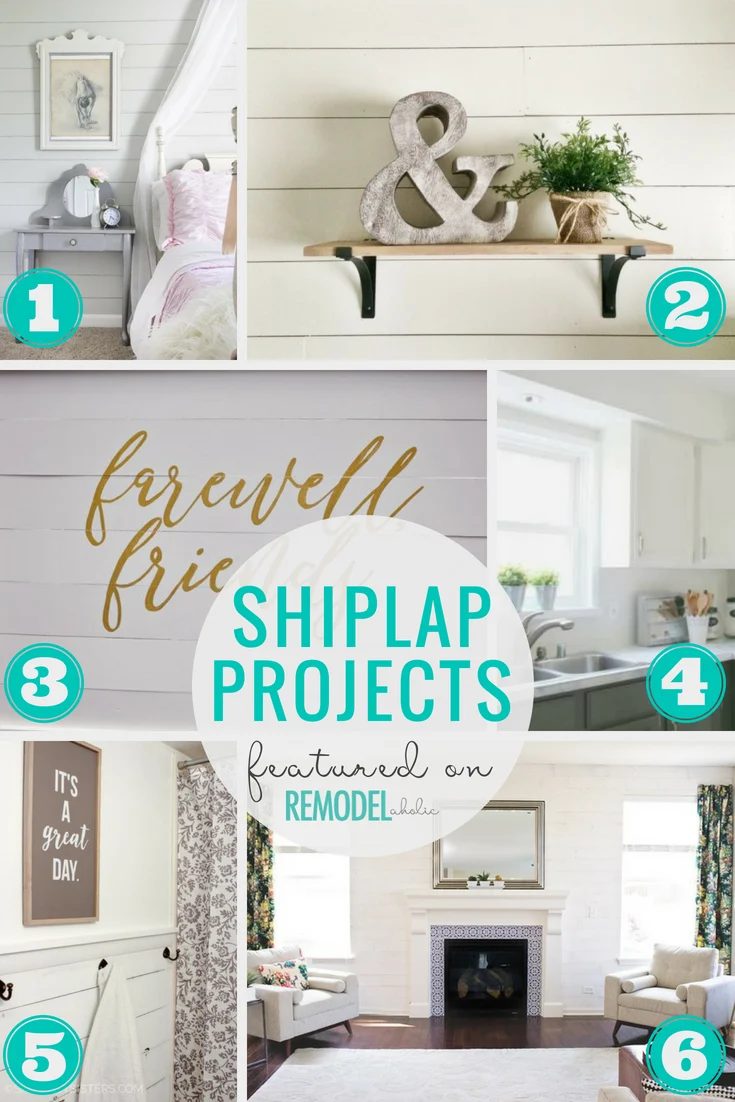6 straightforward Shiplap Handmade Projects Featured On Bekob - create your own Fixer Upper style with these straightforward Handmade shiplap tutorials #Bekob #shiplap