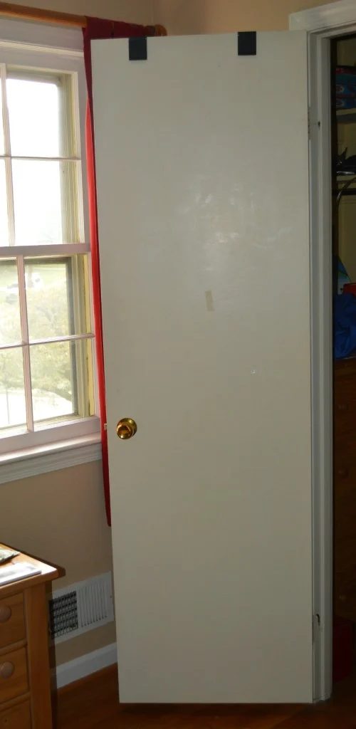 Make a Flat Door Look Like a Paneled Door by The Painted Drawer featured on @Bekob