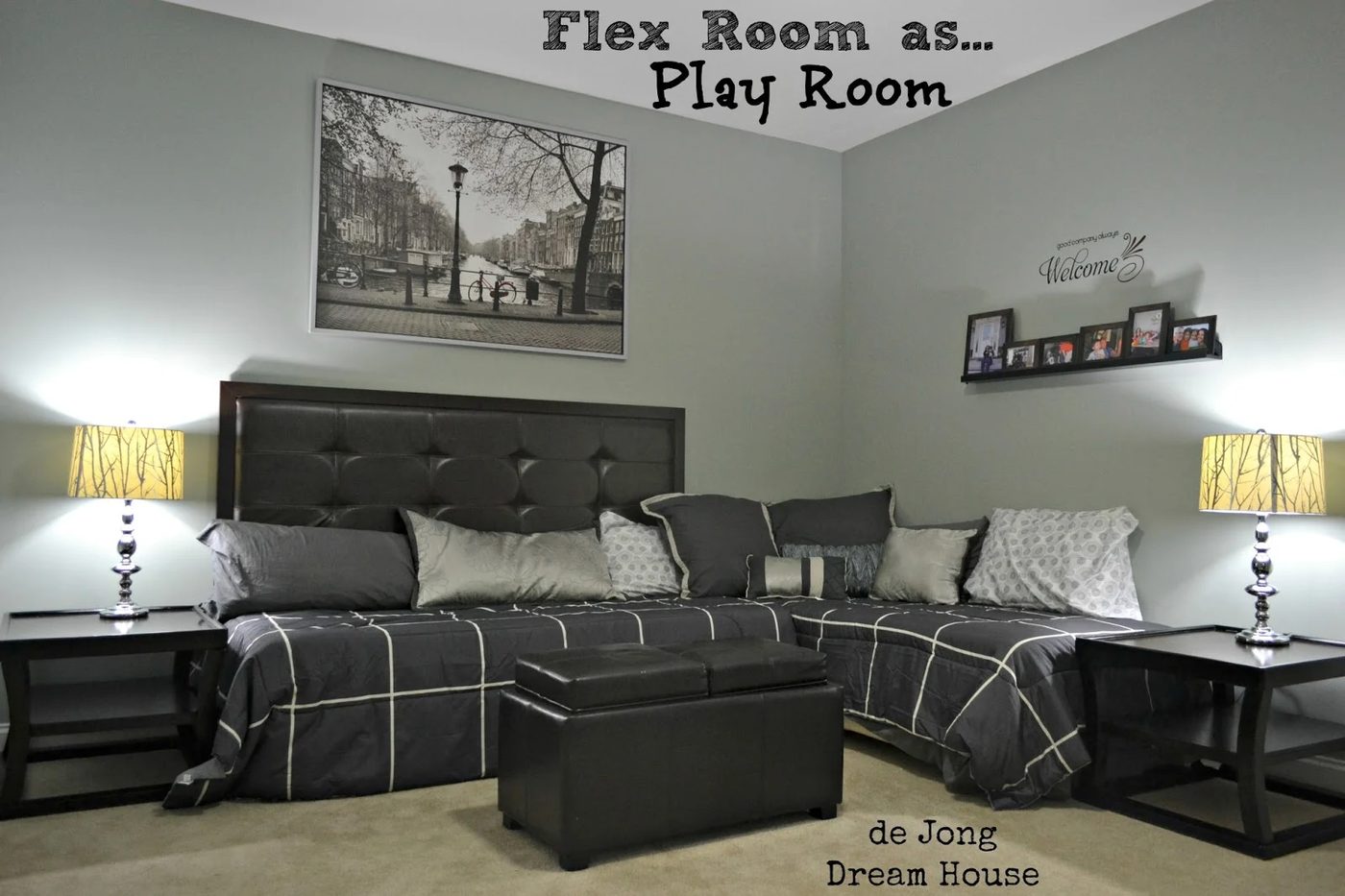 3-in-1 Flex Room: Guest Suite, Play Room, and Room for Two | featured at Bekob.com #flexroom #guestroom #playroom @Bekob