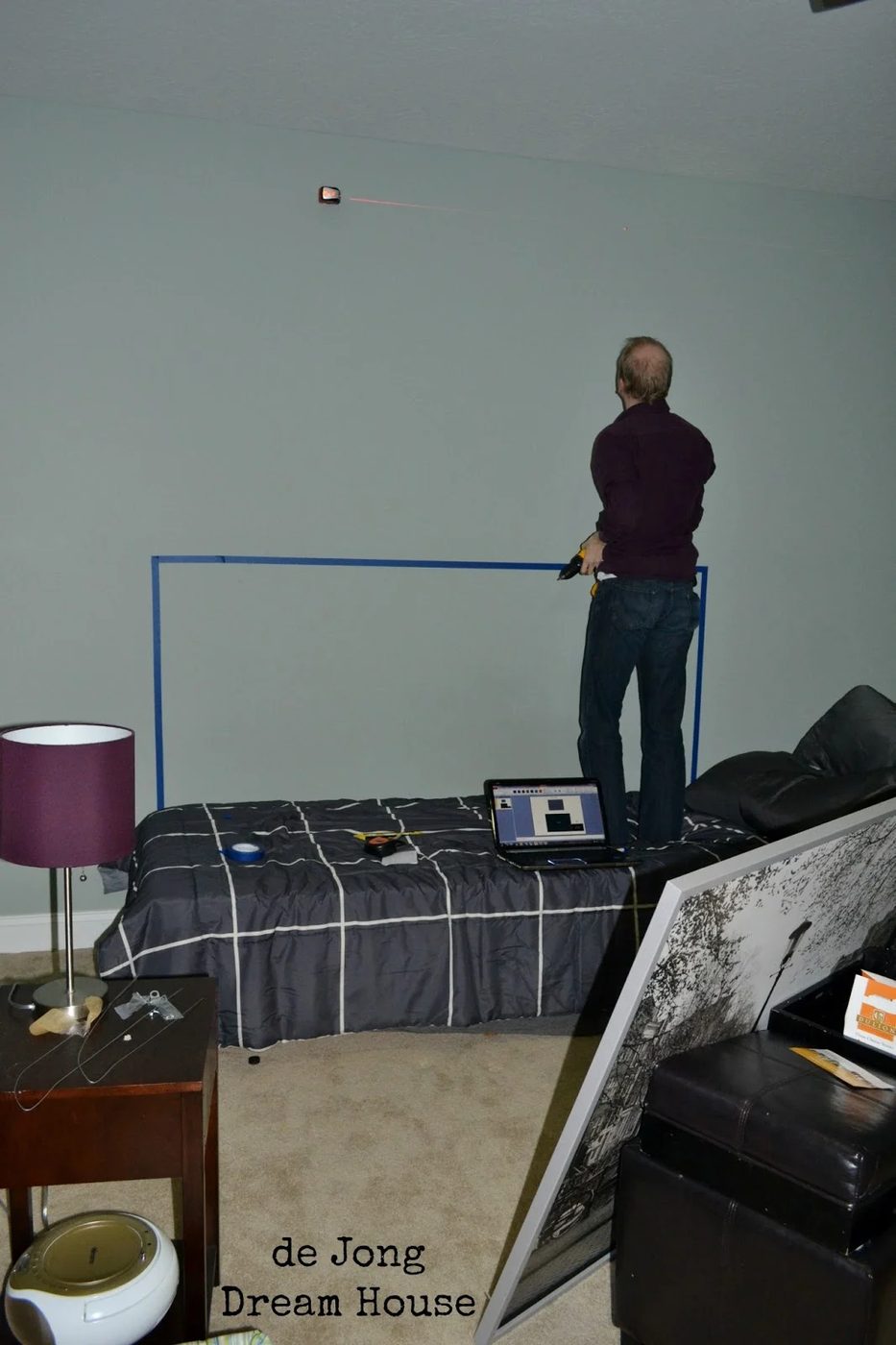 flex room, headboard prep