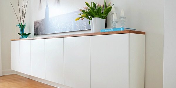 Modern Floating Sideboard Handmade