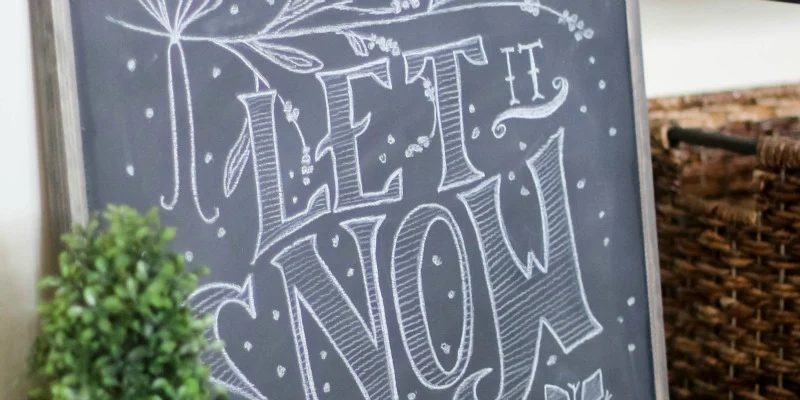 Make a Framed Chalkboard + Tips for Great Chalk Art