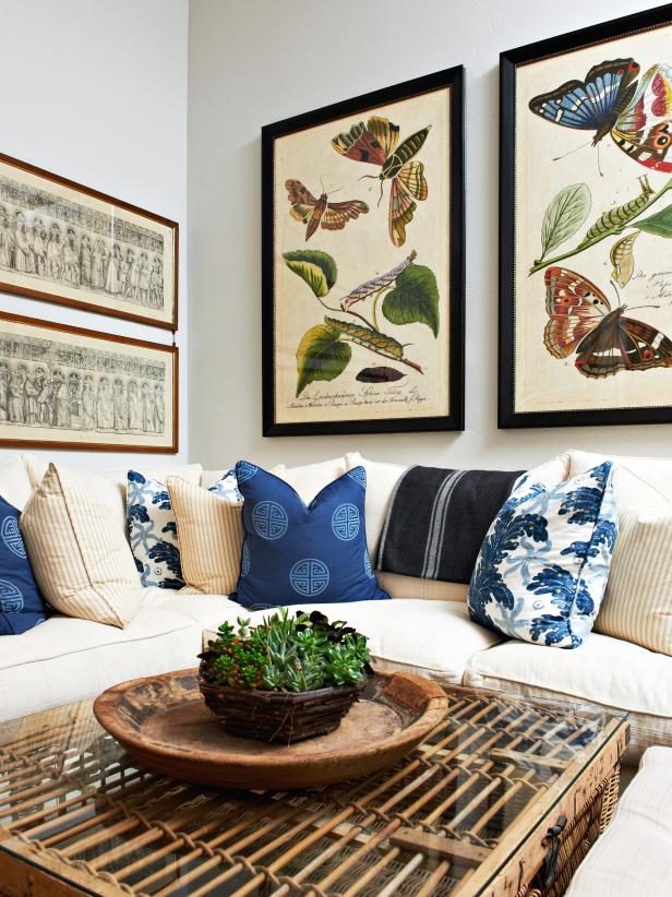 butterfly botanical prints via hgtv