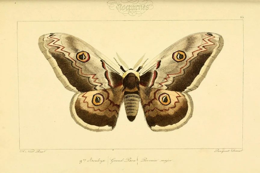25+ Free Butterflies and Moths Vintage Printable Art Images
